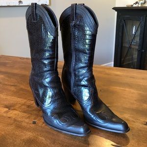 Stuart Weitzman Dark Brown Preston Boots Sz 9.5